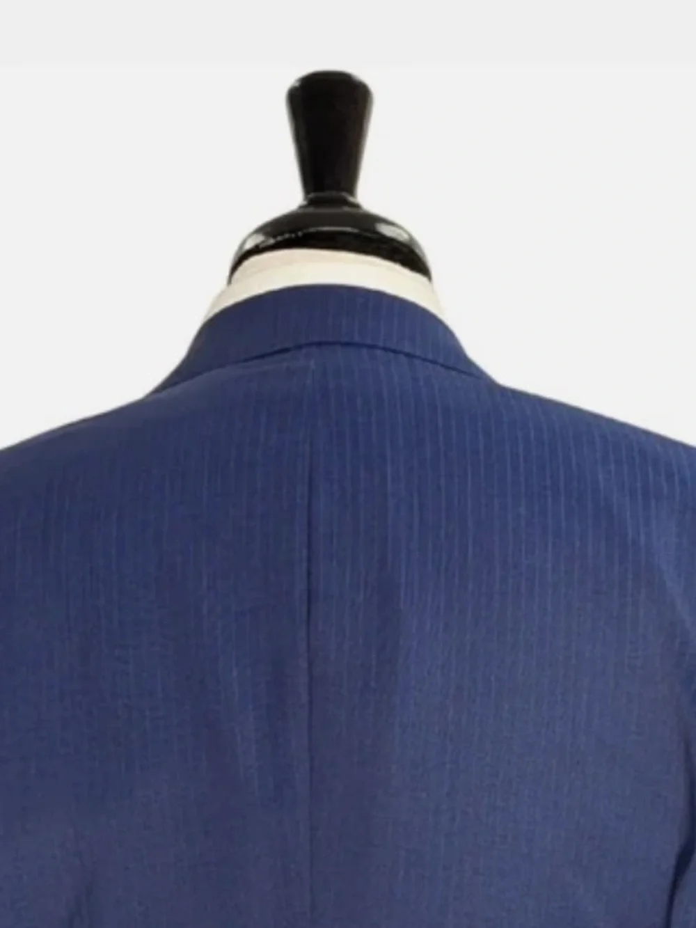HUGO BOSS BLUE PINSTRIPE NOTCH LAPEL TWO-BUTTON WOOL SUIT